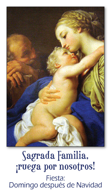 * SPANISH * Holy Family Prayer Card